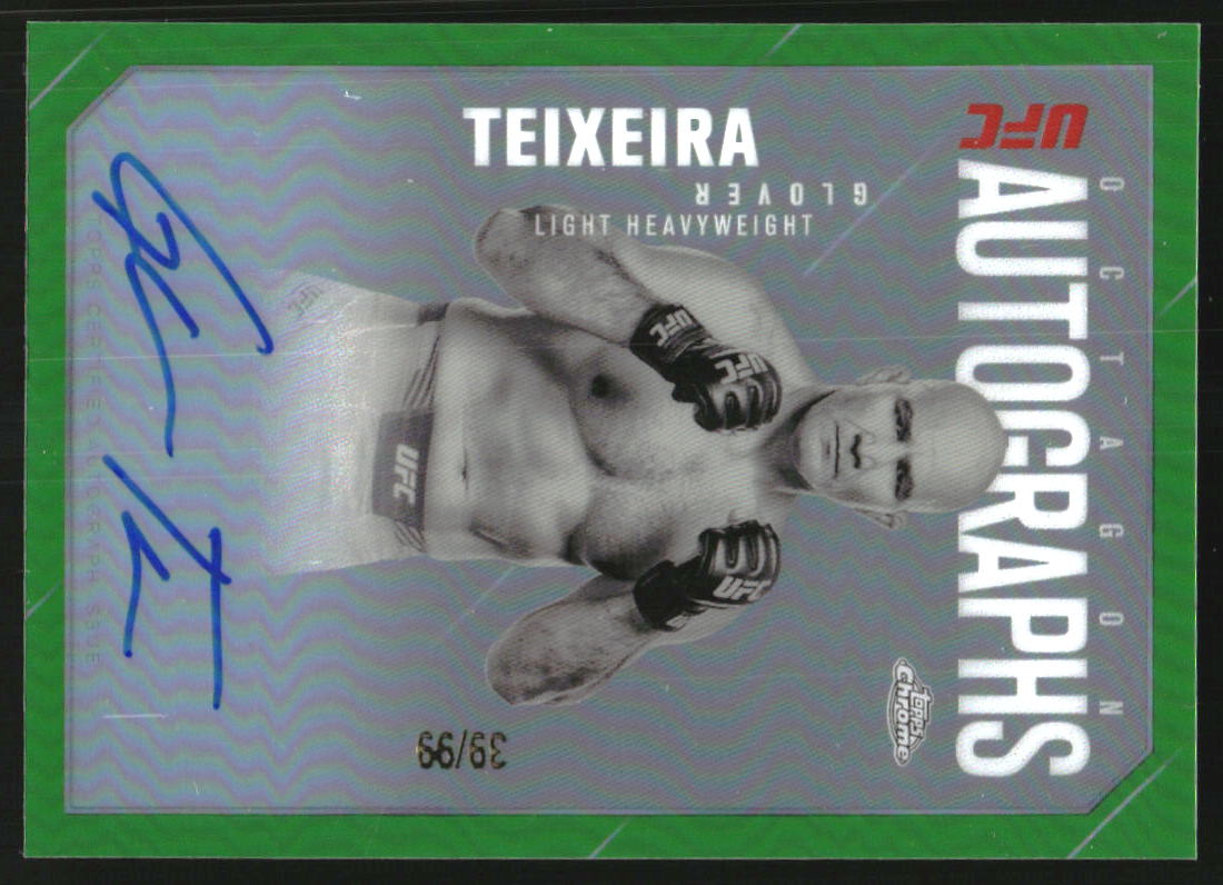 2025 Topps Chrome UFC Octagon Legends Autographs Green Refractors #OLAGT Glover Teixeira