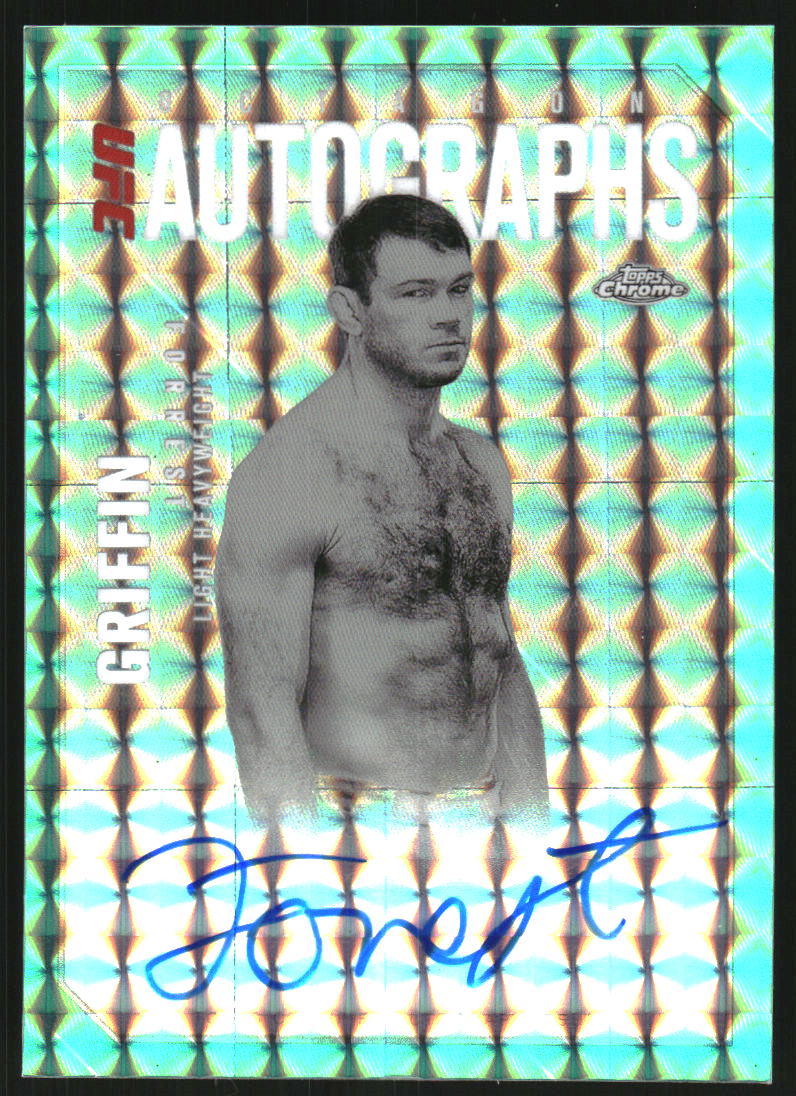 2025 Topps Chrome UFC Octagon Legends Autographs Geometric Aqua #OLAFG Forrest Griffin