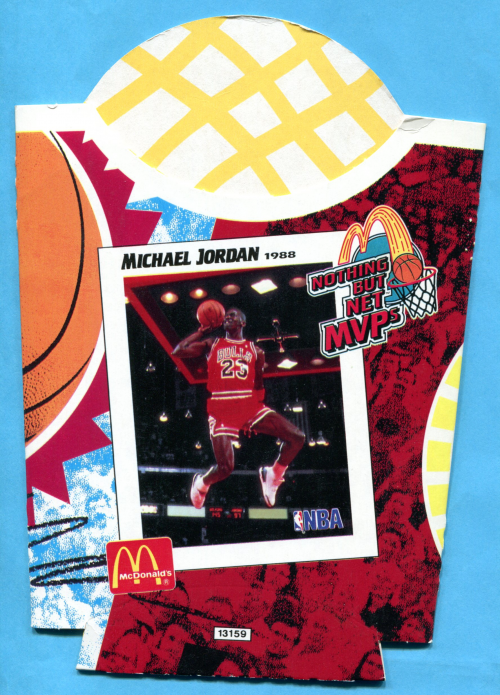 En smule cement obligat 1994 McDonald's Nothing But Net MVP Fry Boxes #4 Michael Jordan/1988, 1991,  1992 MVP - VG