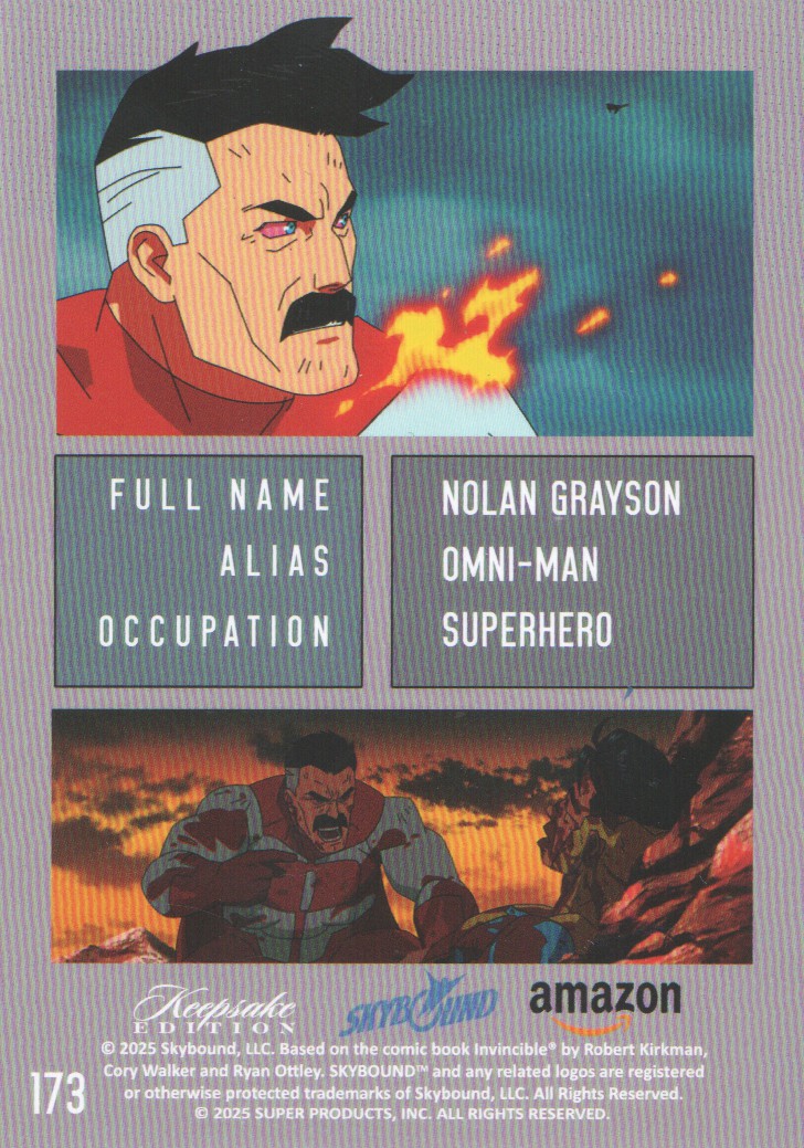 Tarjetas coleccionables Keepsake Invincible temporada 1 2025 arte pop: elige de la lista - Imagen 7 de 33