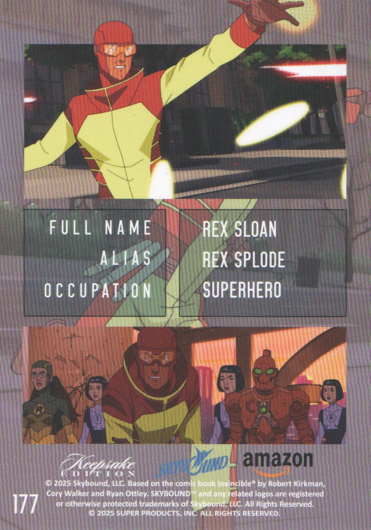 Tarjetas coleccionables Keepsake Invincible temporada 1 2025 arte pop: elige de la lista - Imagen 13 de 33