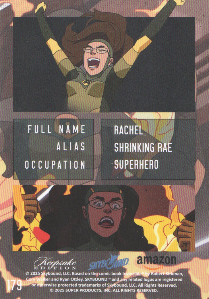 Tarjetas coleccionables Keepsake Invincible temporada 1 2025 arte pop: elige de la lista - Imagen 17 de 33