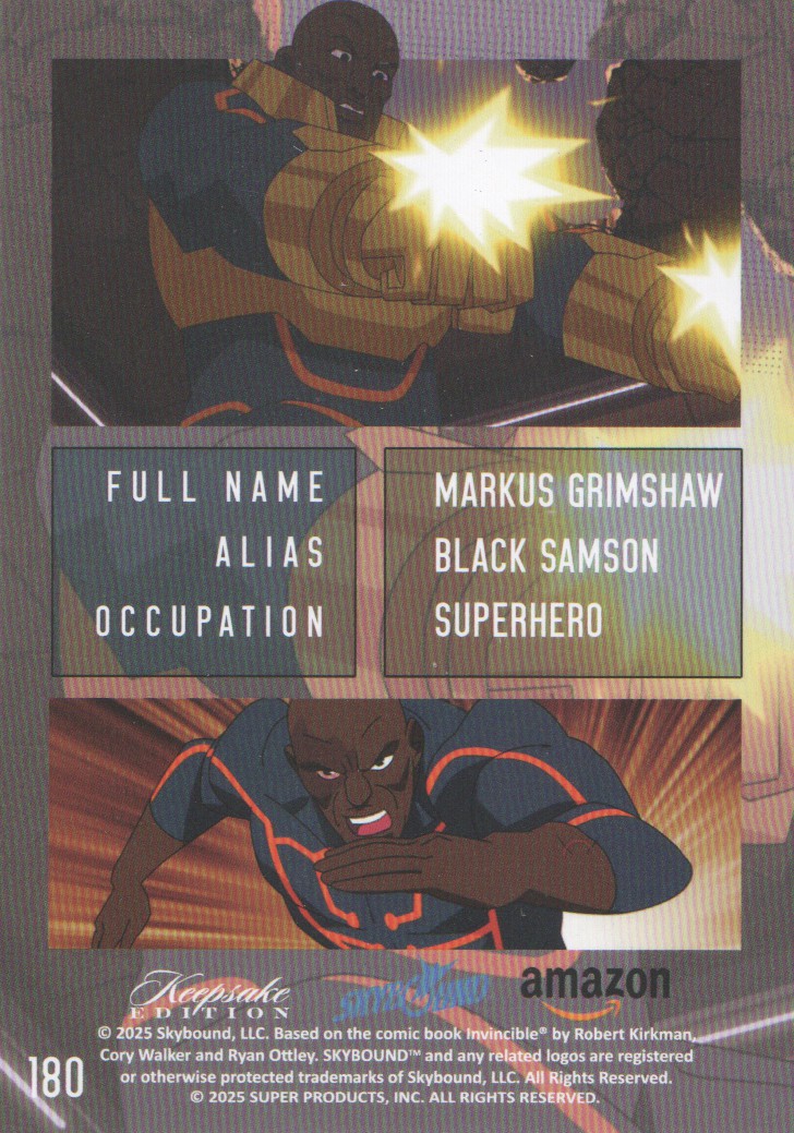 Tarjetas coleccionables Keepsake Invincible temporada 1 2025 arte pop: elige de la lista - Imagen 19 de 33