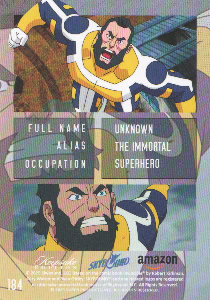 Tarjetas coleccionables Keepsake Invincible temporada 1 2025 arte pop: elige de la lista - Imagen 23 de 33