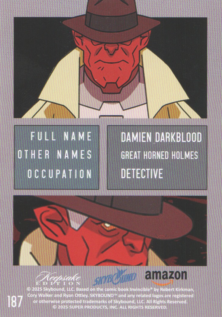 Tarjetas coleccionables Keepsake Invincible temporada 1 2025 arte pop: elige de la lista - Imagen 27 de 33