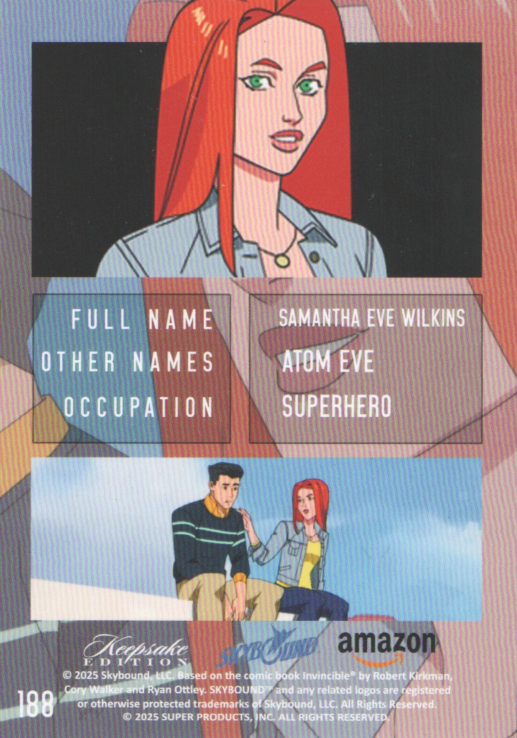 Tarjetas coleccionables Keepsake Invincible temporada 1 2025 arte pop: elige de la lista - Imagen 29 de 33