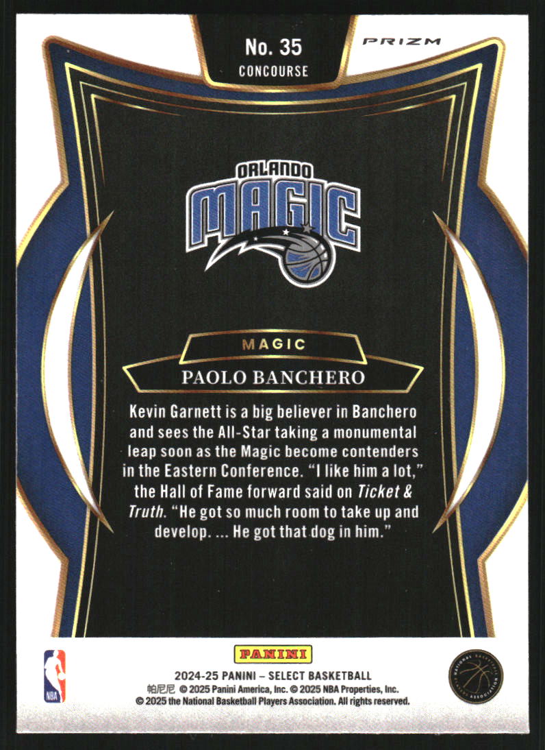 2024-25 Select Red Cracked Ice Prizms #35 Paolo Banchero