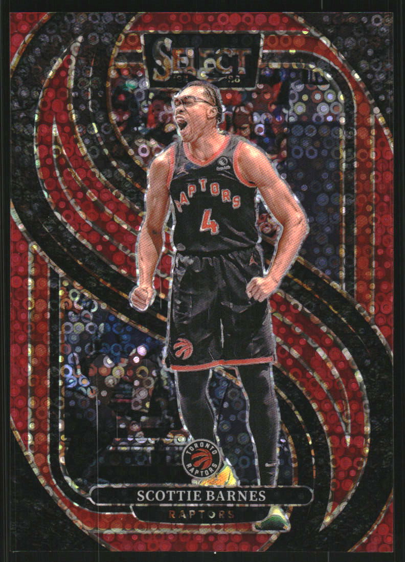2024-25 Select Red Disco Prizms #125 Scottie Barnes /49 on