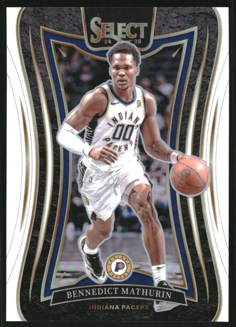 2024-25 Select White Prizms #343 Bennedict Mathurin /125 on