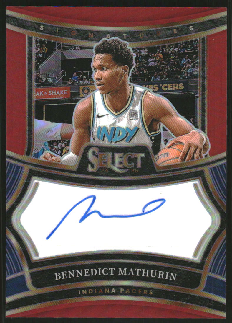 2024-25 Select White Prizms #343 Bennedict Mathurin /125 on