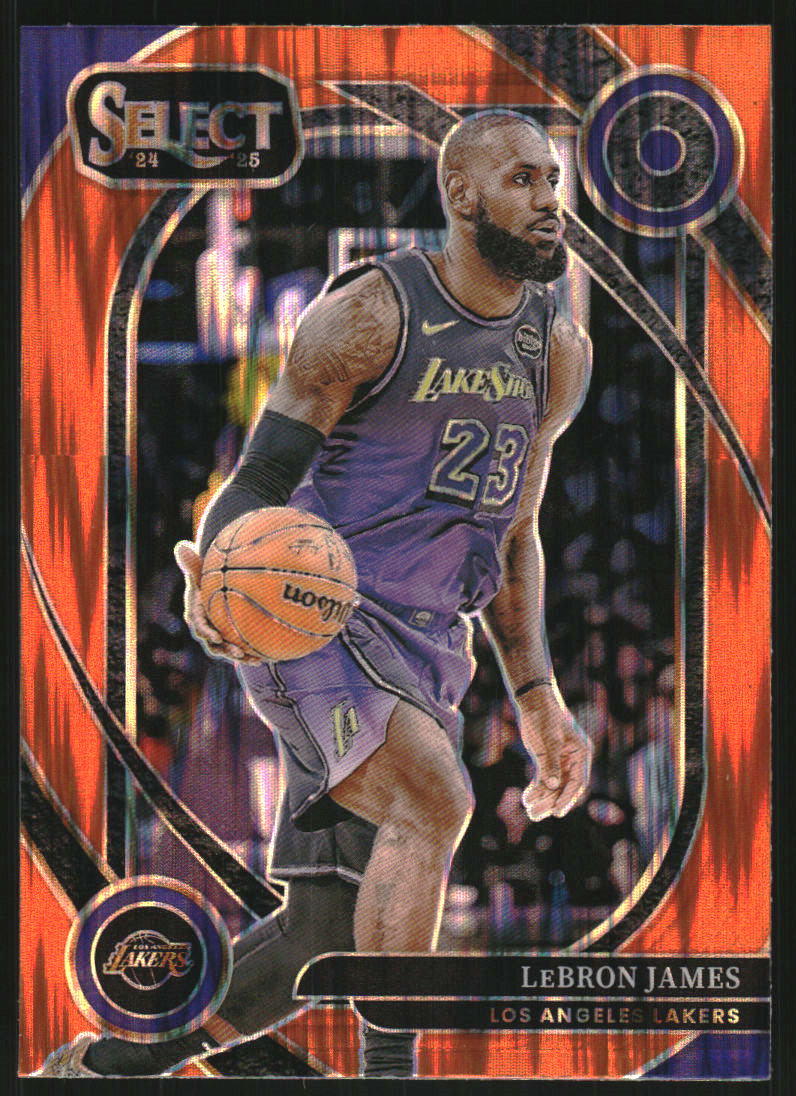 2024-25 Select Orange Flash Prizms #241 LeBron James on Fanatics
