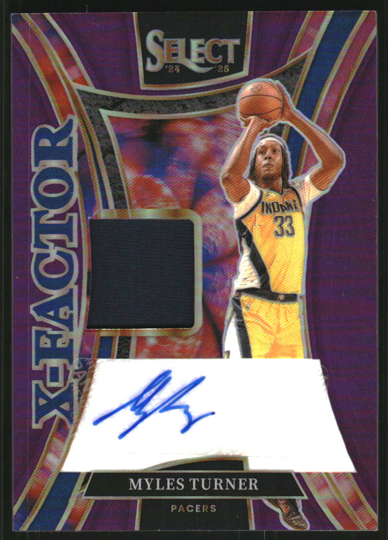 2024-25 Select X-Factor Memorabilia Signatures Purple Prizms #19