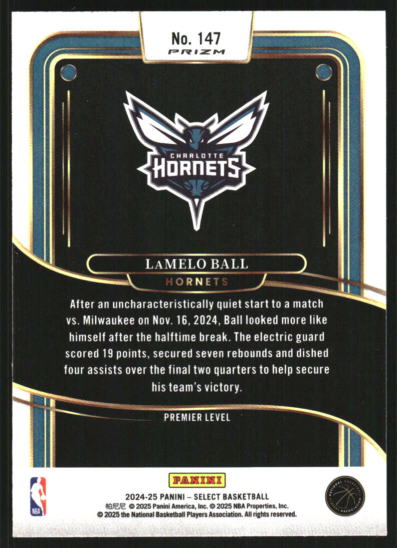 2024-25 Select Scope Prizms #147 LaMelo Ball