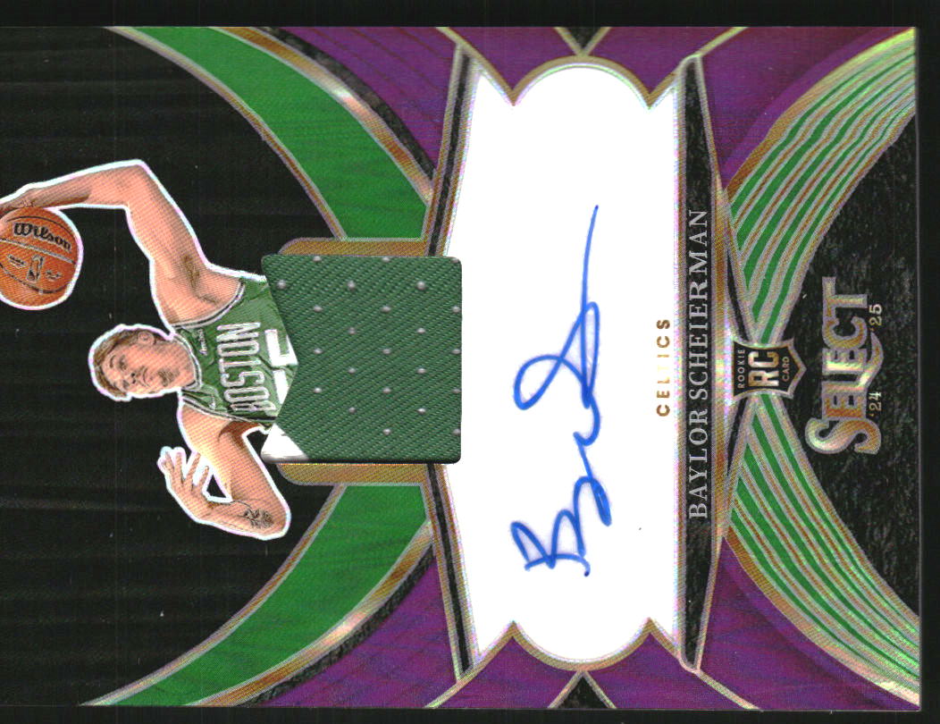 2024-25 Select Rookie Jersey Autographs Purple Prizms #11 Baylor