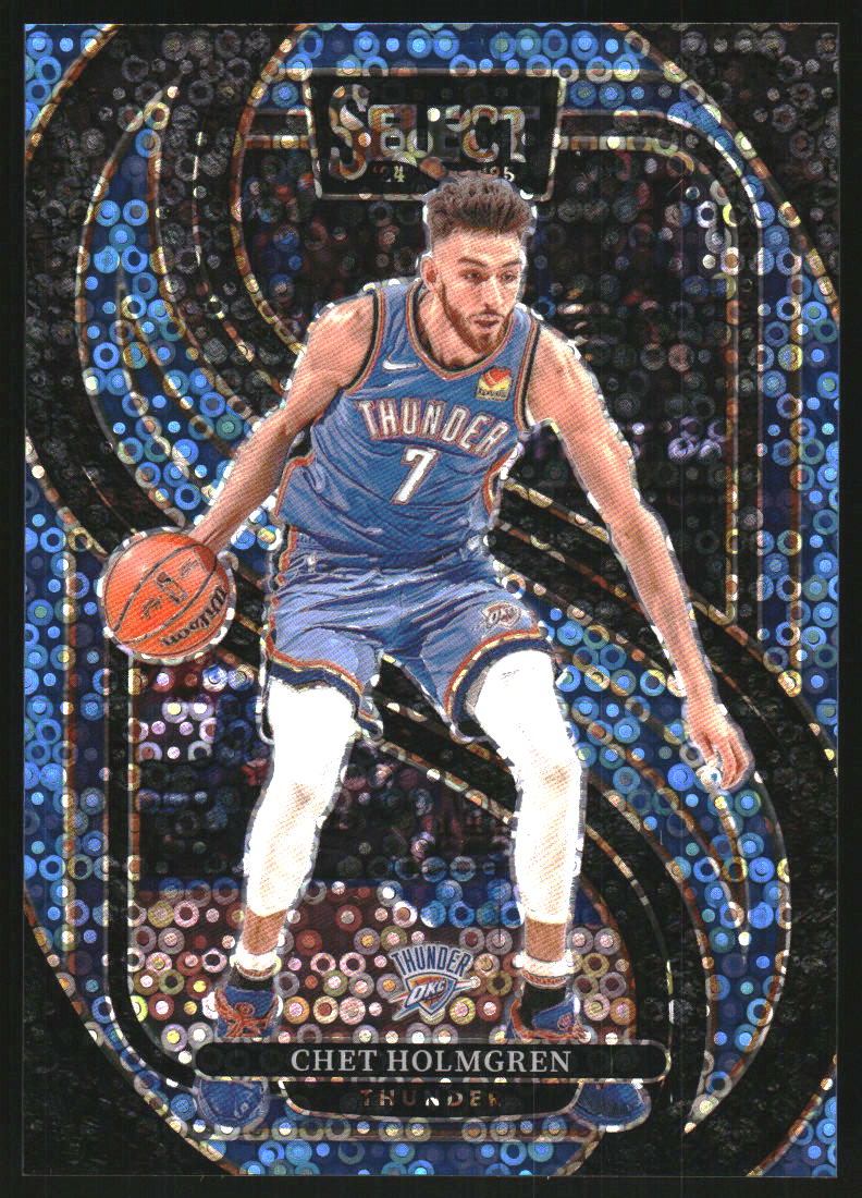 2024-25 Select Light Blue Disco Prizms #128 Chet Holmgren /99