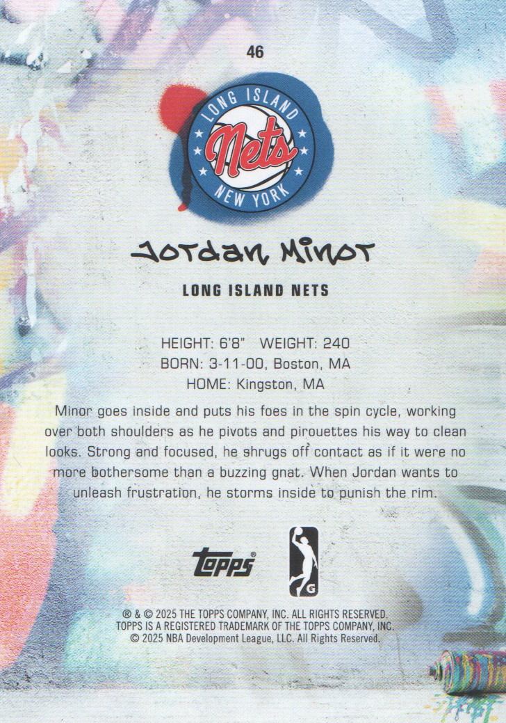 2024-25 Topps G League Basketball BASE Cards: Pick from List (#1-100) - Picture 83 of 177
