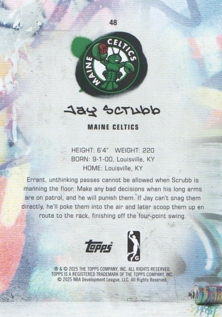 2024-25 Topps G League Basketball BASE Cards: Pick from List (#1-100) - Picture 87 of 177