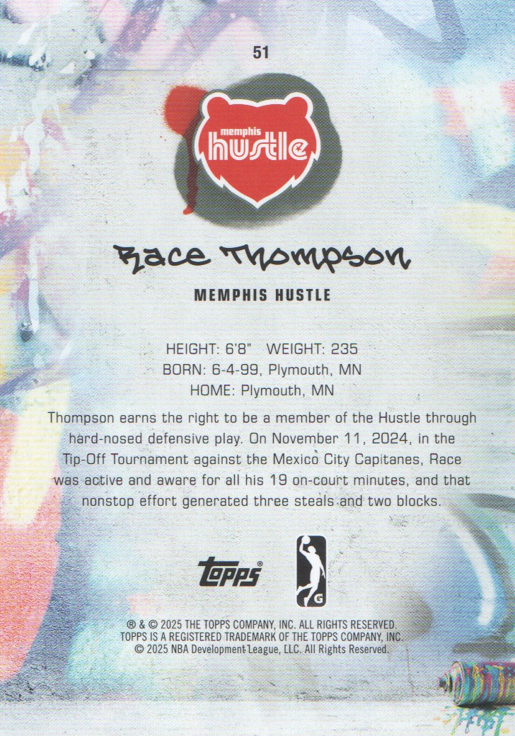 2024-25 Topps G League Basketball BASE Cards: Pick from List (#1-100) - Picture 93 of 177