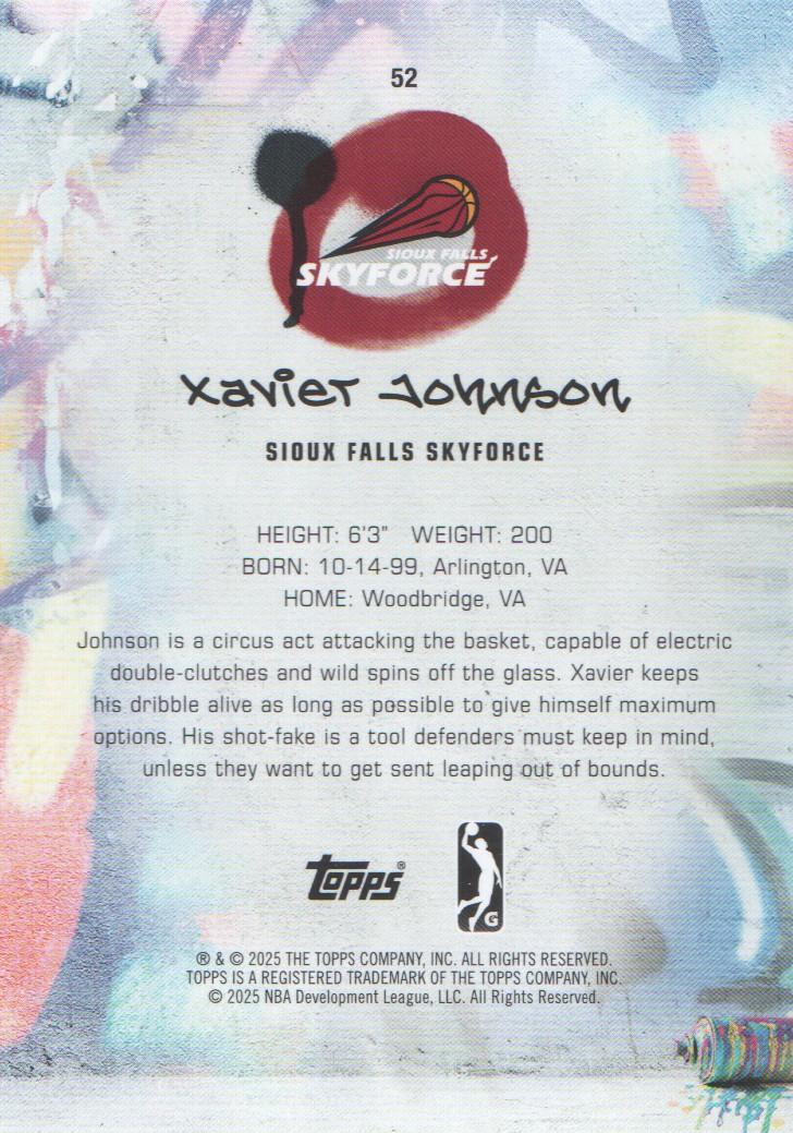 2024-25 Topps G League Basketball BASE Cards: Pick from List (#1-100) - Picture 95 of 177