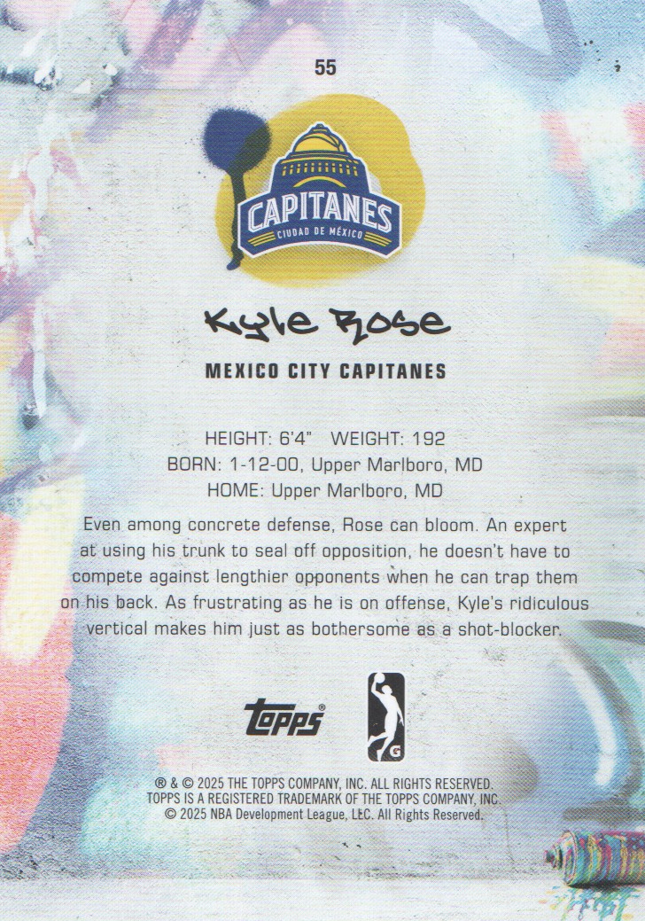 2024-25 Topps G League Basketball BASE Cards: Pick from List (#1-100) - Picture 99 of 177