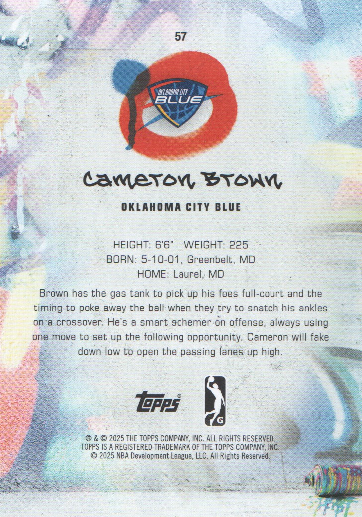 2024-25 Topps G League Basketball BASE Cards: Pick from List (#1-100) - Picture 101 of 177