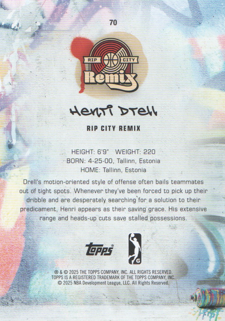 2024-25 Topps G League Basketball BASE Cards: Pick from List (#1-100) - Picture 123 of 177