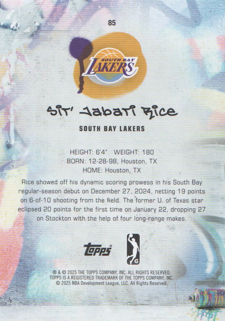 2024-25 Topps G League Basketball BASE Cards: Pick from List (#1-100) - Picture 151 of 177