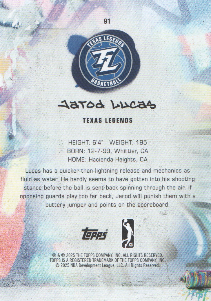 2024-25 Topps G League Basketball BASE Cards: Pick from List (#1-100) - Picture 161 of 177
