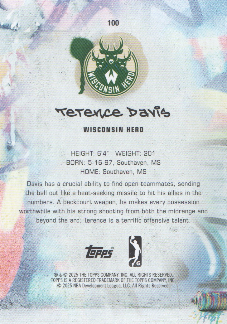 2024-25 Topps G League Basketball BASE Cards: Pick from List (#1-100) - Picture 177 of 177