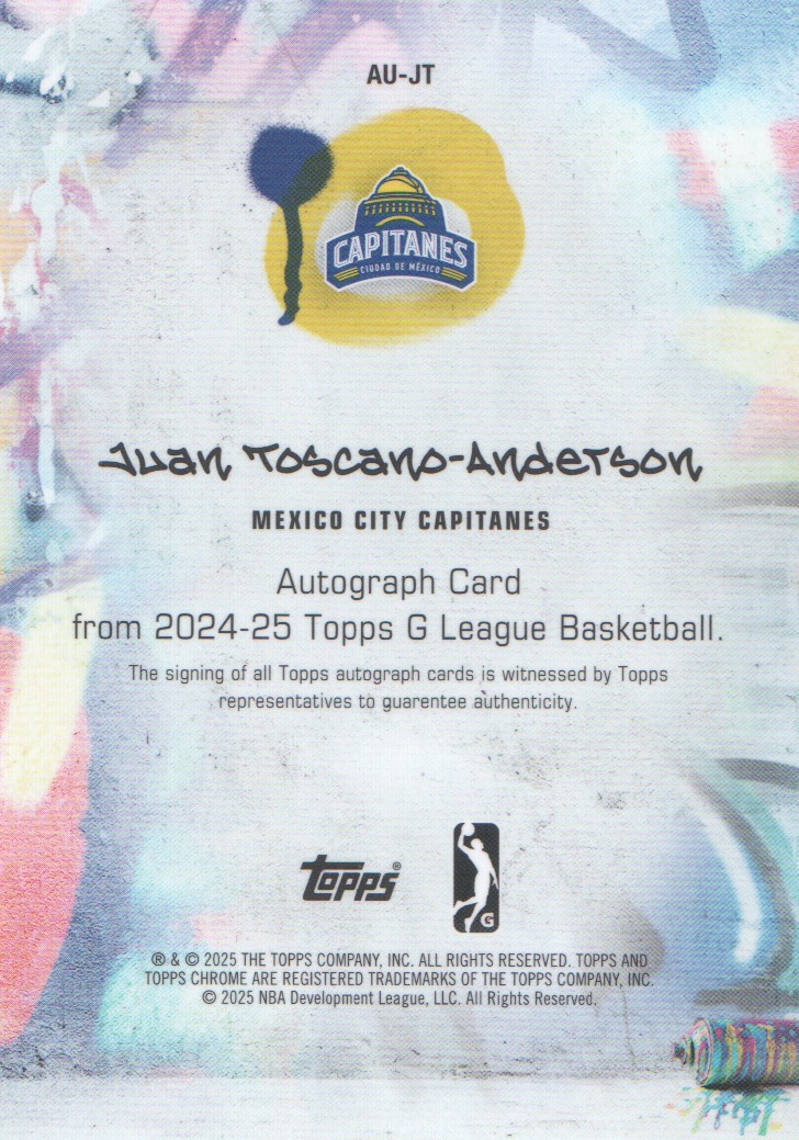 2024-25 Topps G League Basketball Chrome Autographs: Pick from List - Bild 9 von 21