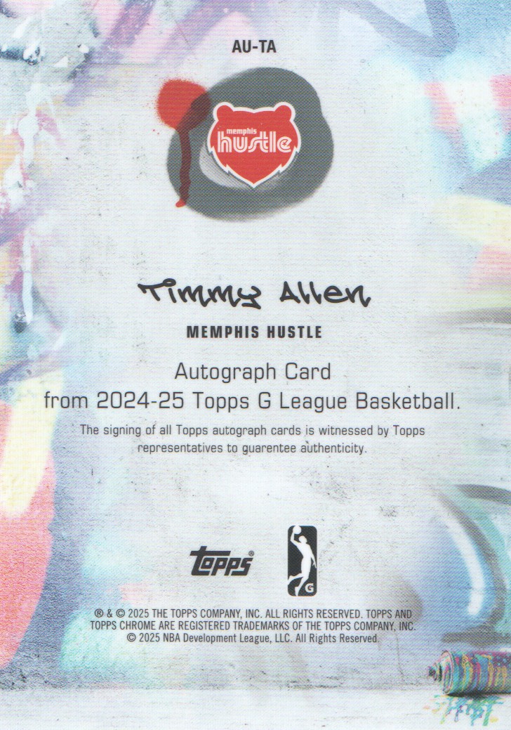2024-25 Topps G League Basketball Chrome Autographs: Pick from List - Bild 17 von 21