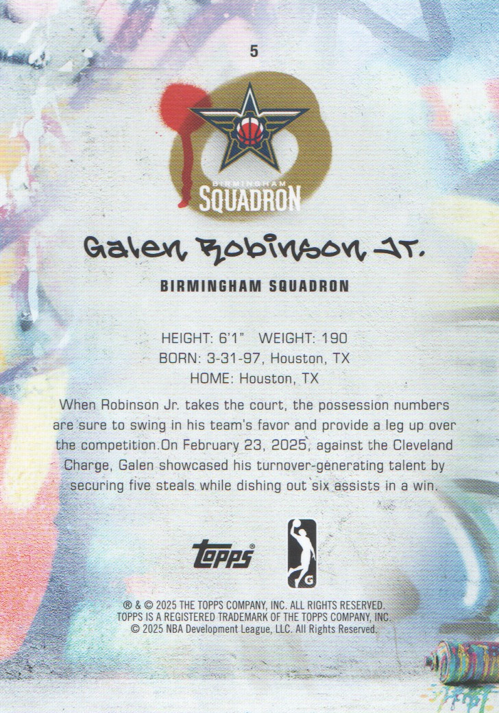 2024-25 Topps G League Basketball BASE Cards: Pick from List (#1-100) - Picture 11 of 177