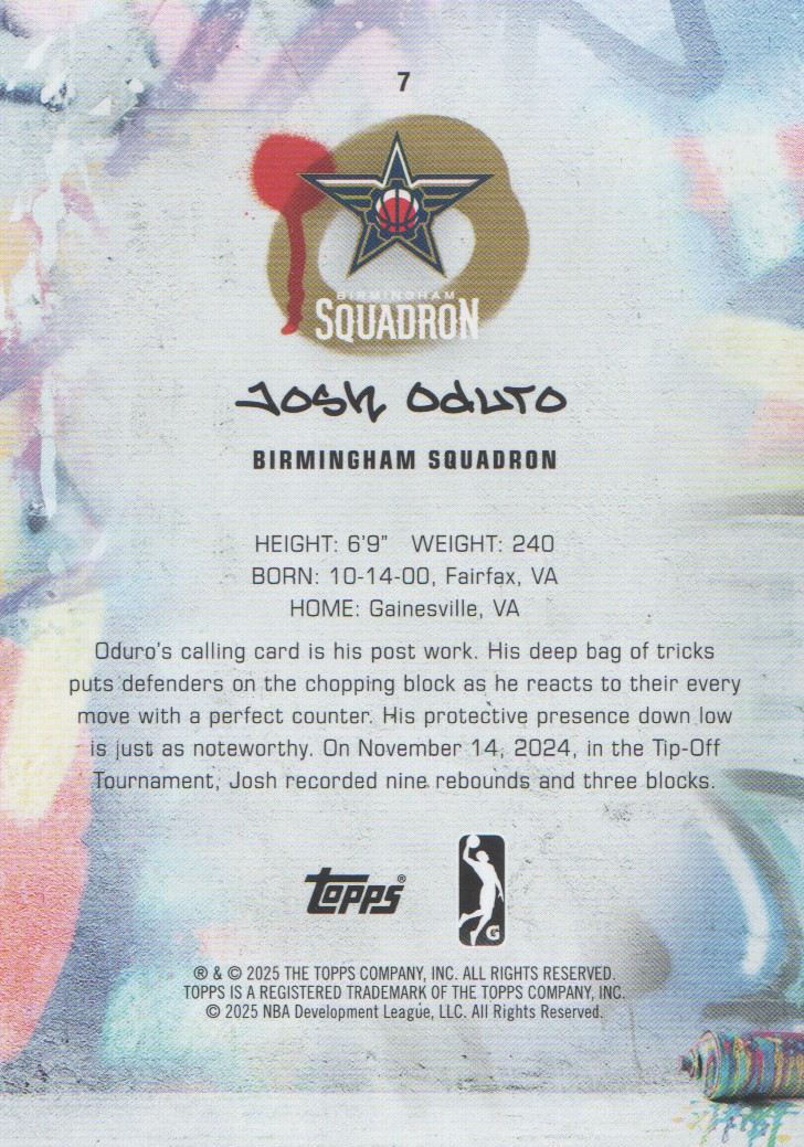 2024-25 Topps G League Basketball BASE Cards: Pick from List (#1-100) - Picture 15 of 177