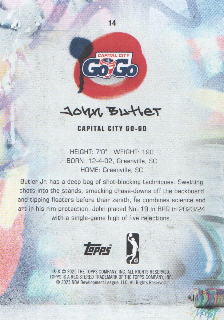 2024-25 Topps G League Basketball BASE Cards: Pick from List (#1-100) - Picture 29 of 177