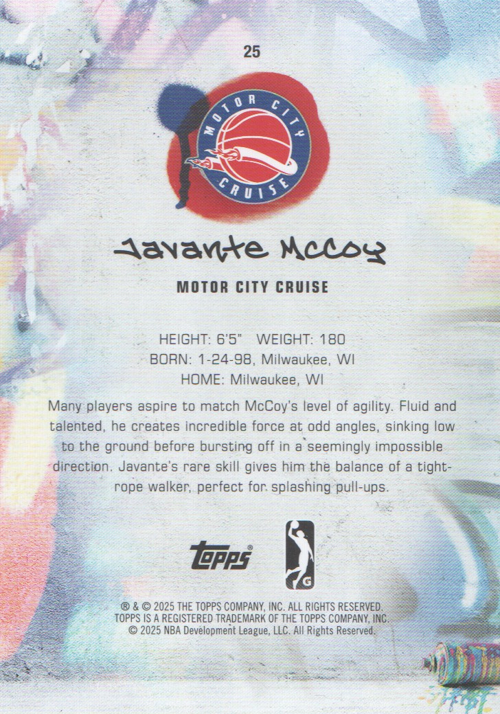 2024-25 Topps G League Basketball BASE Cards: Pick from List (#1-100) - Picture 45 of 177