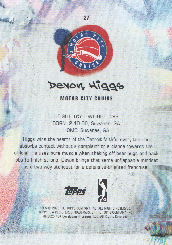 2024-25 Topps G League Basketball BASE Cards: Pick from List (#1-100) - Picture 49 of 177