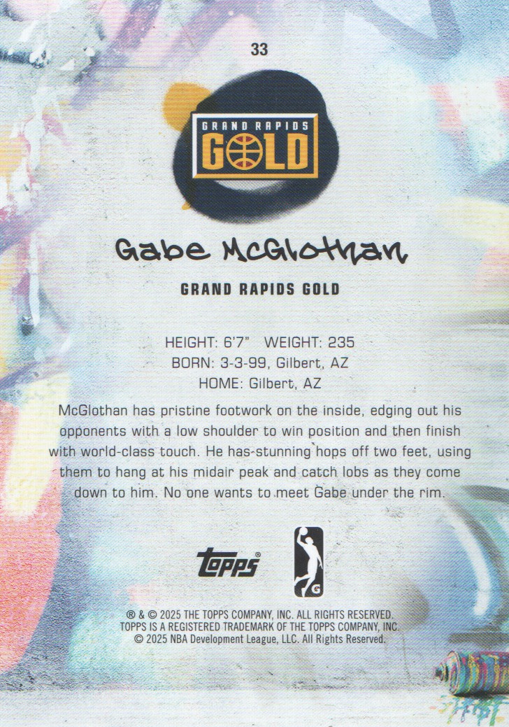 2024-25 Topps G League Basketball BASE Cards: Pick from List (#1-100) - Picture 57 of 177