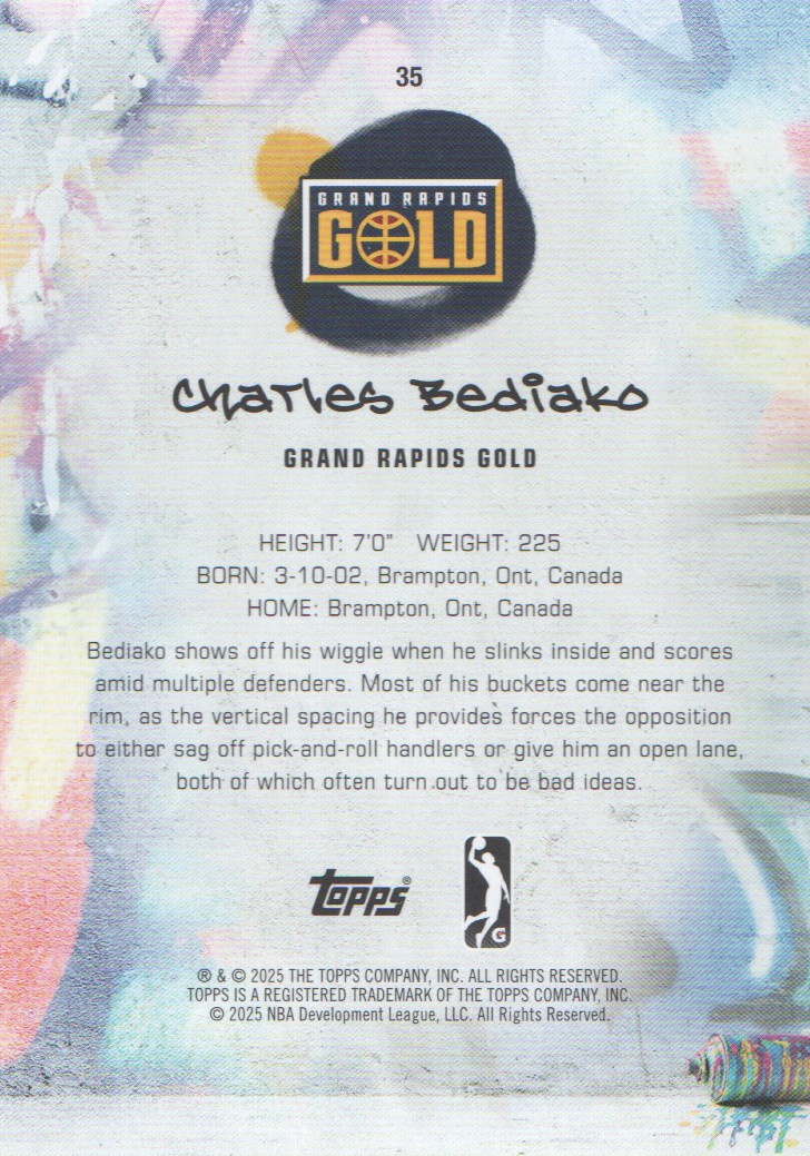2024-25 Topps G League Basketball BASE Cards: Pick from List (#1-100) - Picture 61 of 177