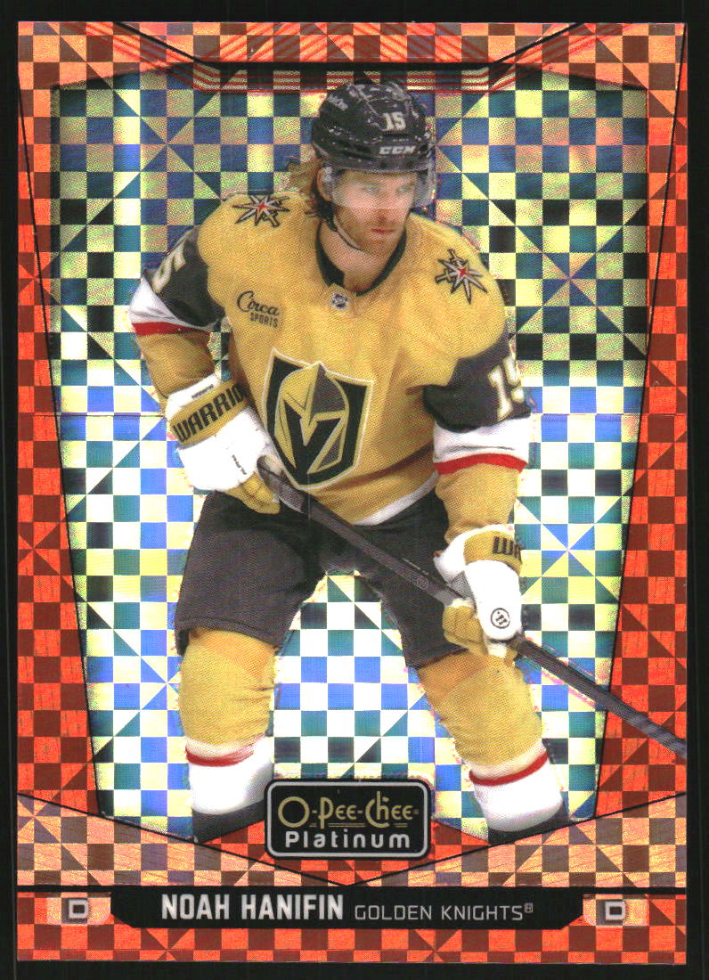 2024-25 O-Pee-Chee Platinum Orange Checkers #95 Noah Hanifin /25