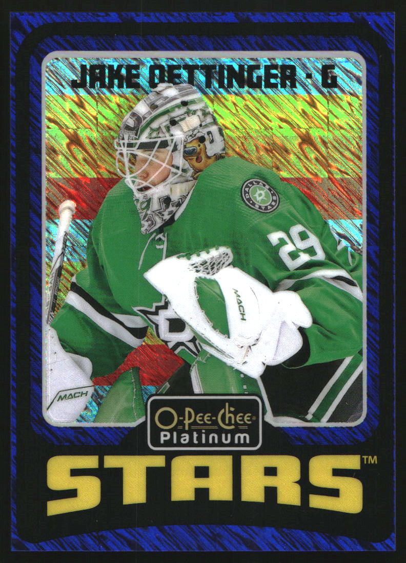 2024-25 O-Pee-Chee Platinum Retro Blue Luster #R42 Jake Oettinger