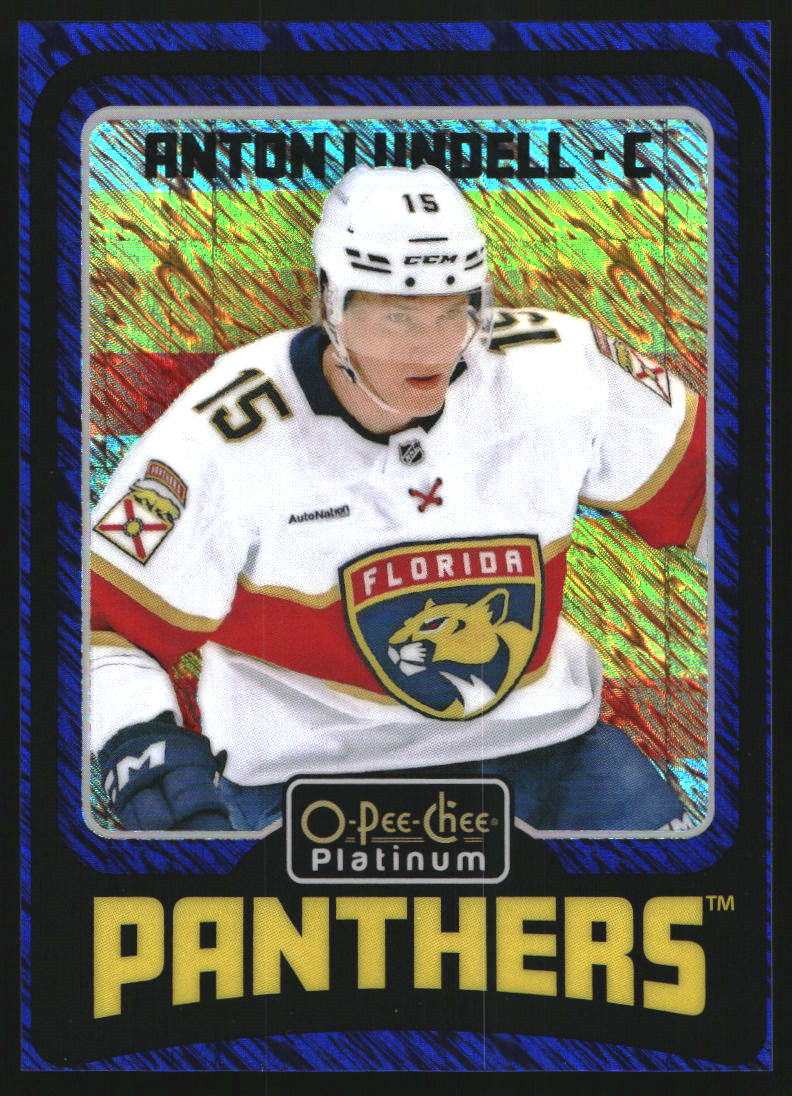 2024-25 O-Pee-Chee Platinum Retro Blue Luster #R62 Anton Lundell