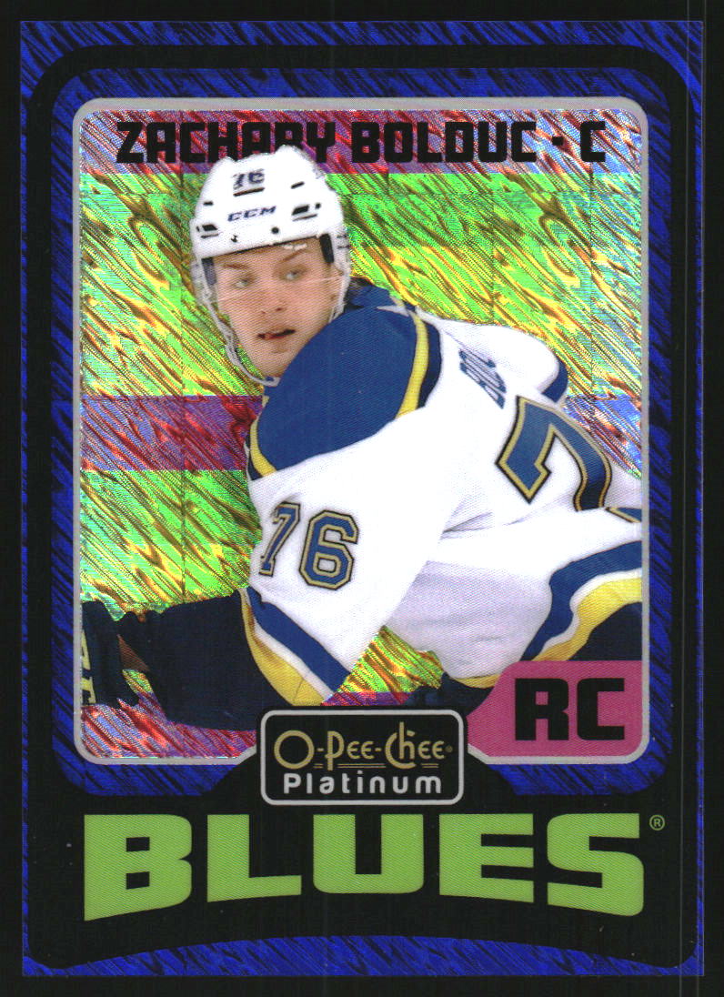 2024-25 O-Pee-Chee Platinum Retro Blue Luster #R74 Zachary Bolduc