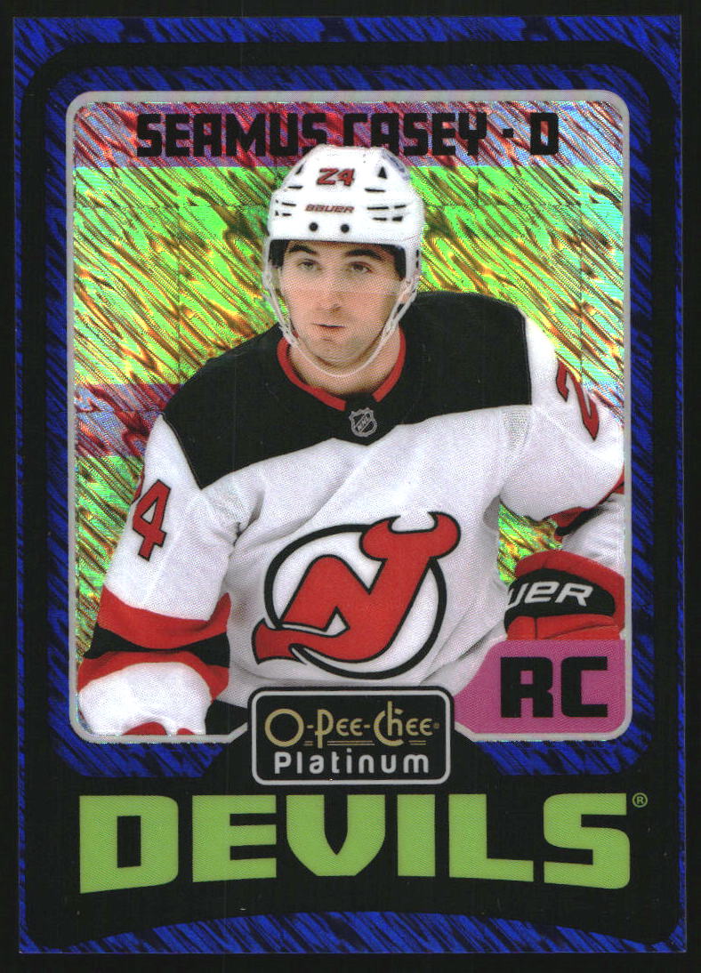 2024-25 O-Pee-Chee Platinum Retro Blue Luster #R94 Seamus Casey