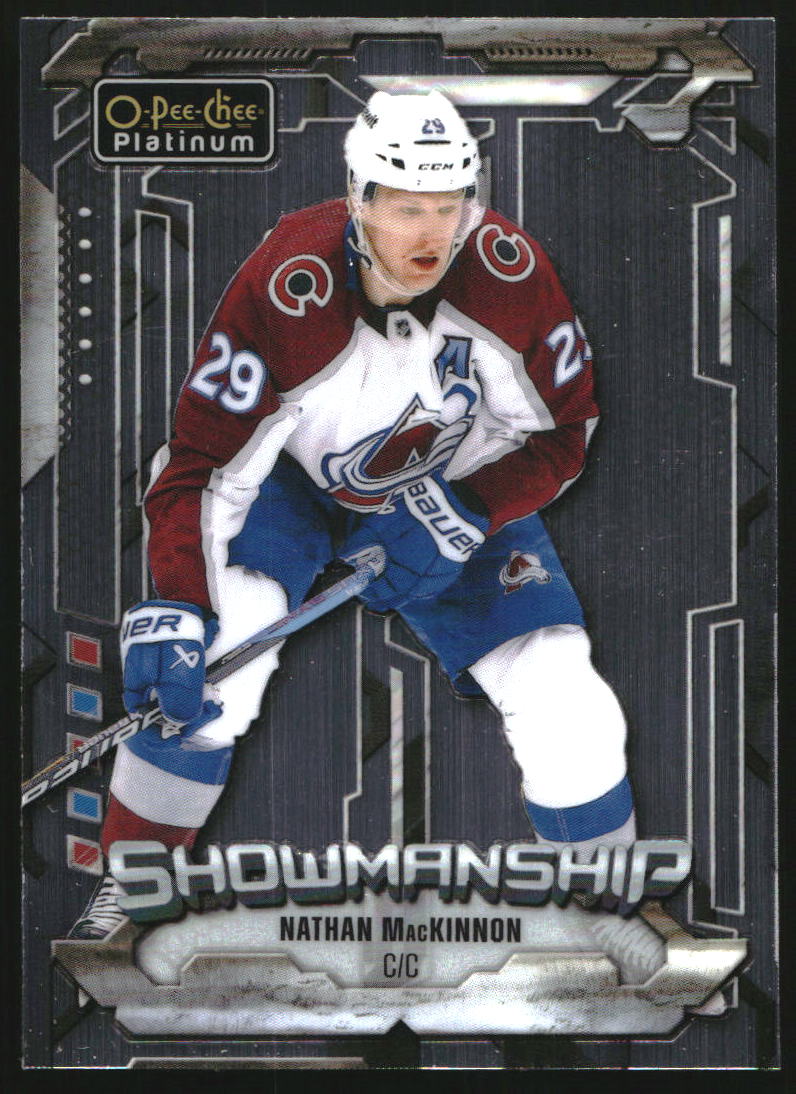 2024-25 O-Pee-Chee Platinum Showmanship #S19 Nathan MacKinnon