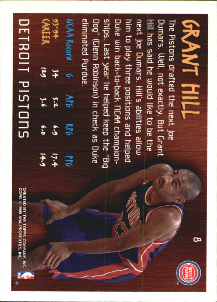 1994-95 Topps Franchise/Futures #8 Grant Hill back image