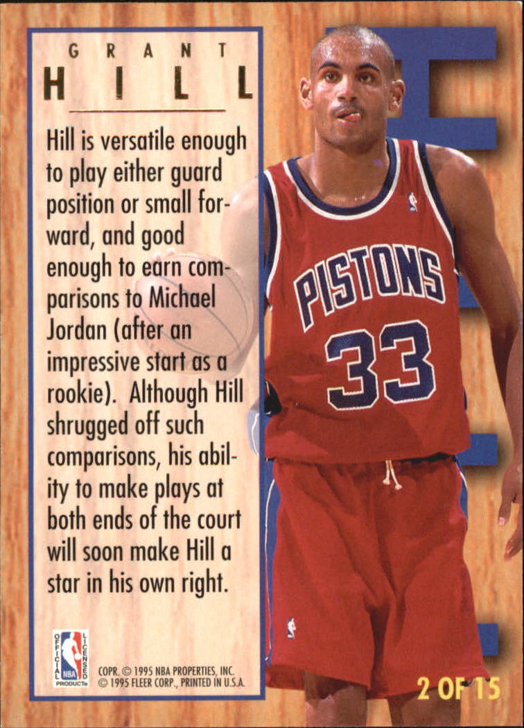 1994-95 Ultra All-Rookies #2 Grant Hill back image