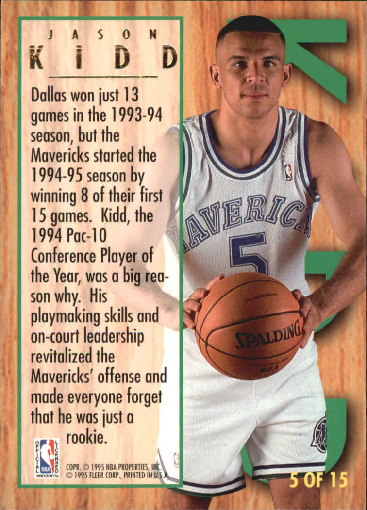1994-95 Ultra All-Rookies #5 Jason Kidd back image