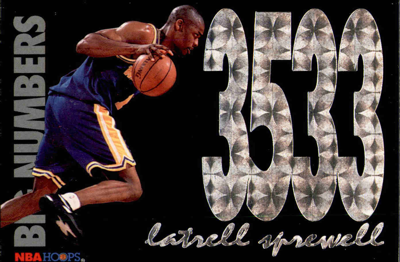 1994-95 Hoops Big Numbers #BN6 Latrell Sprewell