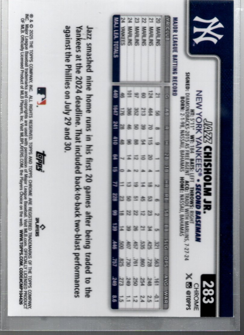 B7198- 2025 Topps Chrome X-Fractors BB # S 201-300 -du Pick- 15 + Gratis US - Bild 32 von 41