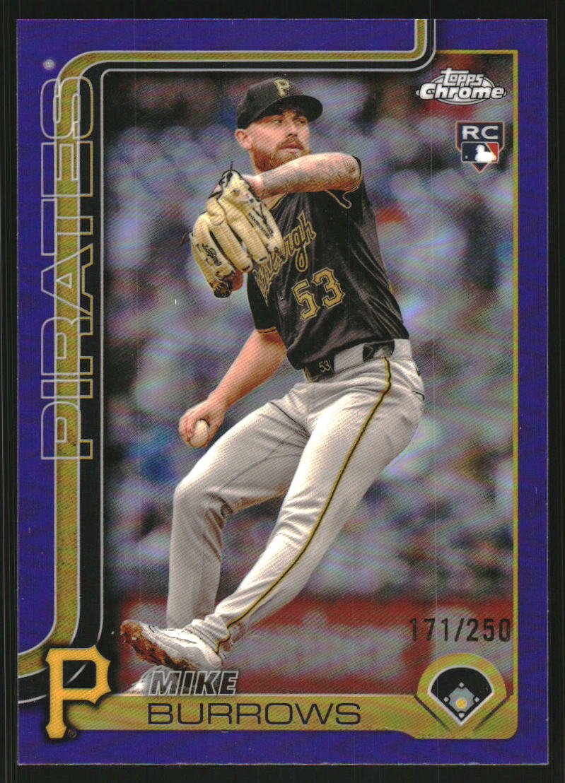 2025 Topps Chrome Purple Refractors #78 Mike Burrows /250